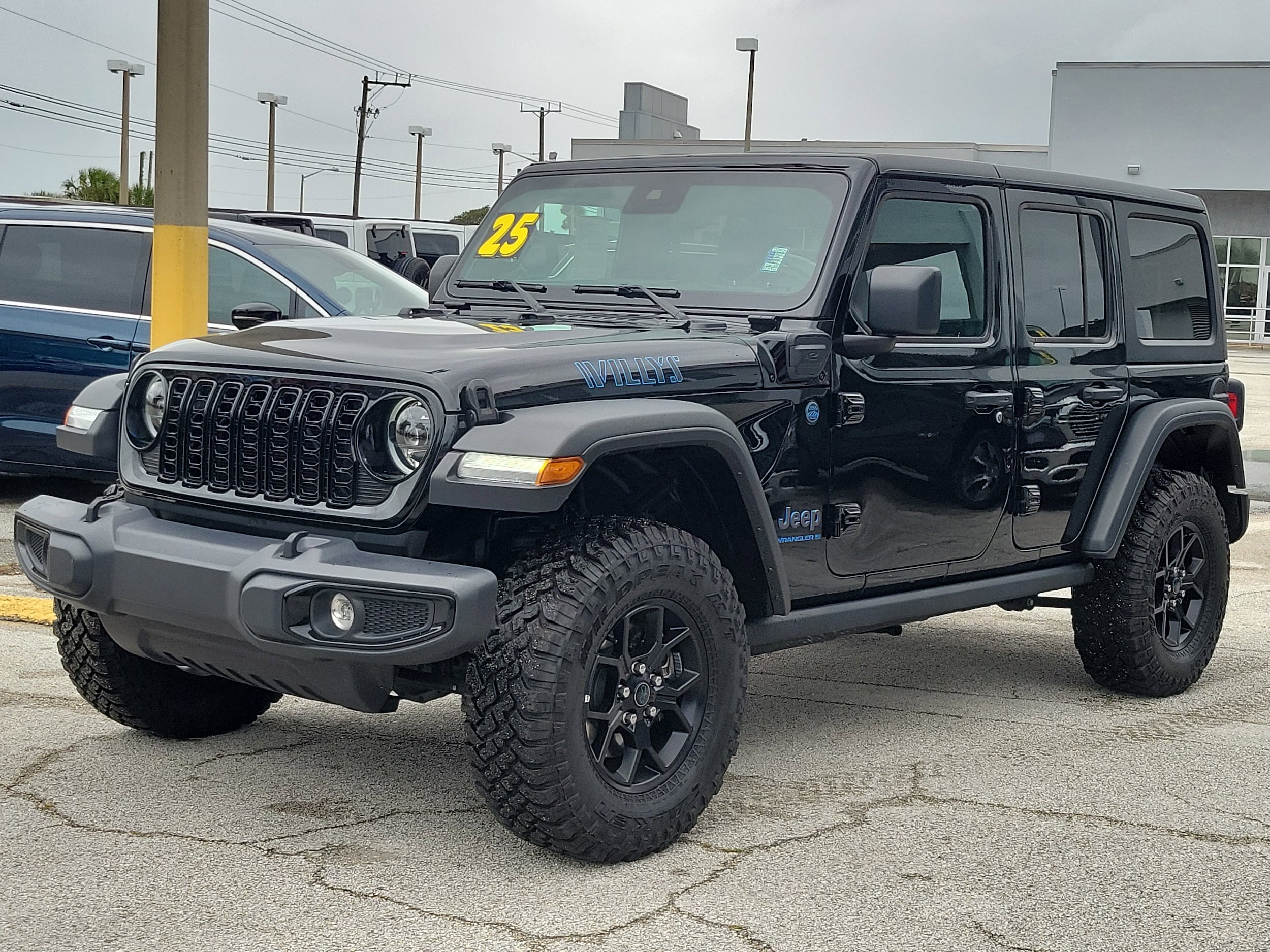 Used 2025 Jeep Wrangler 4xe Willys 4XE with VIN 1C4RJXN60SW577380 for sale in Melbourne, FL