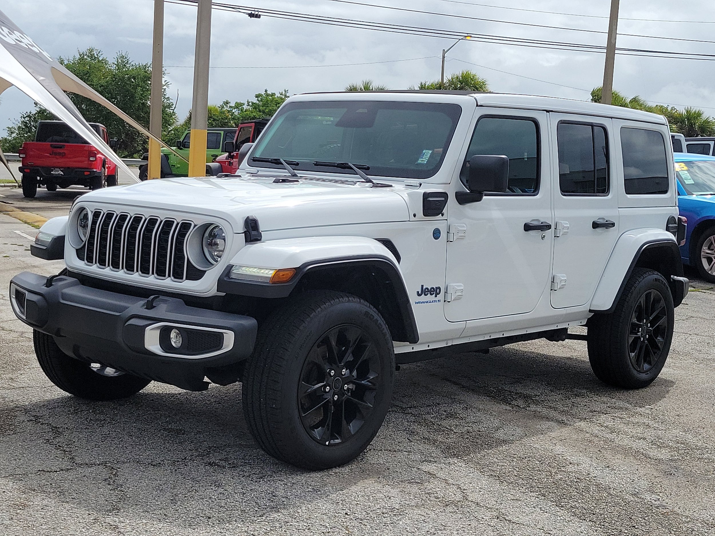 Used 2025 Jeep Wrangler 4xe Sahara 4XE with VIN 1C4RJXP61SW600064 for sale in Melbourne, FL