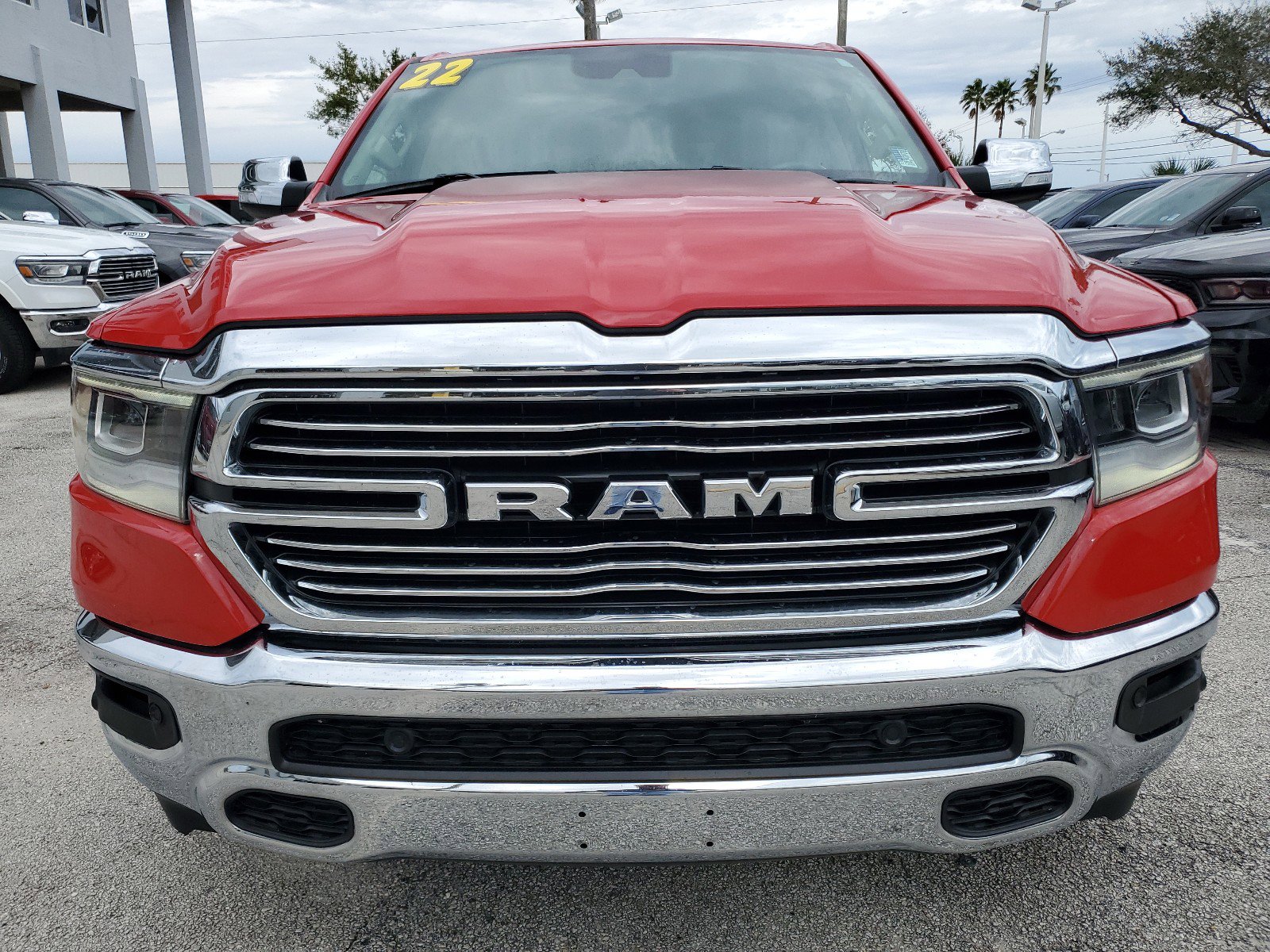 Used 2022 RAM Ram 1500 Pickup Laramie with VIN 1C6SRFJT7NN259158 for sale in Melbourne, FL