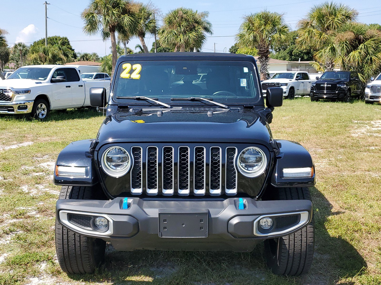 Used 2022 Jeep Wrangler Unlimited Sahara 4XE with VIN 1C4JJXP68NW277200 for sale in Melbourne, FL