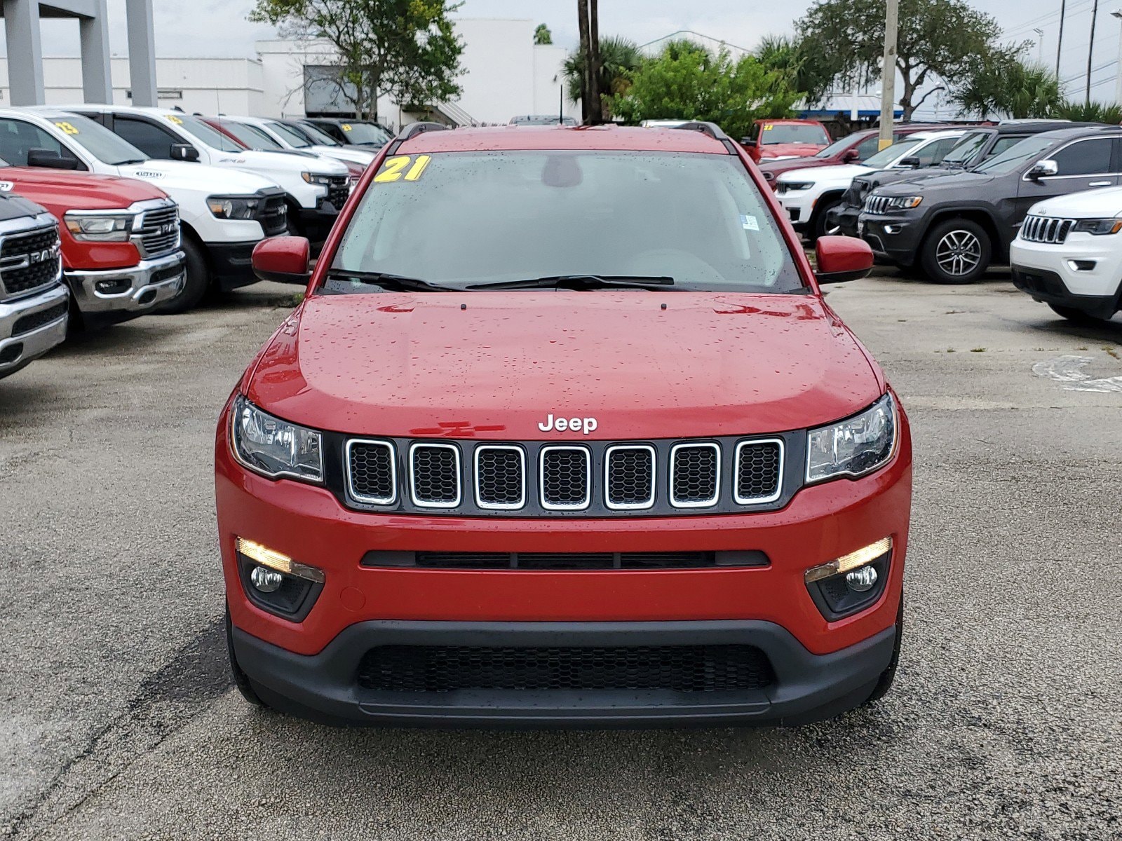 Used 2021 Jeep Compass Latitude with VIN 3C4NJCBB1MT518677 for sale in Melbourne, FL