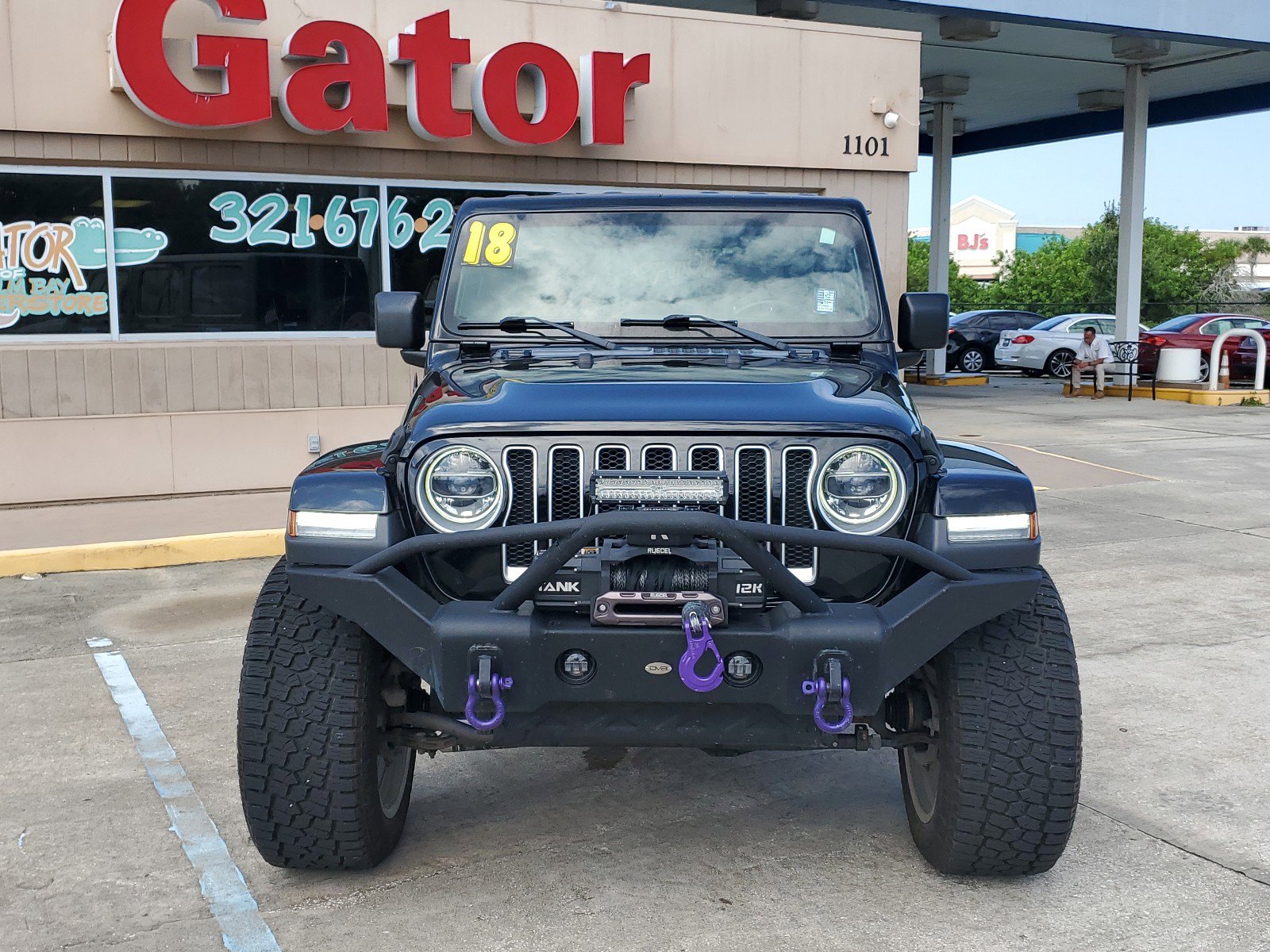 Used 2018 Jeep All-New Wrangler Unlimited Sahara with VIN 1C4HJXEG0JW166516 for sale in Melbourne, FL