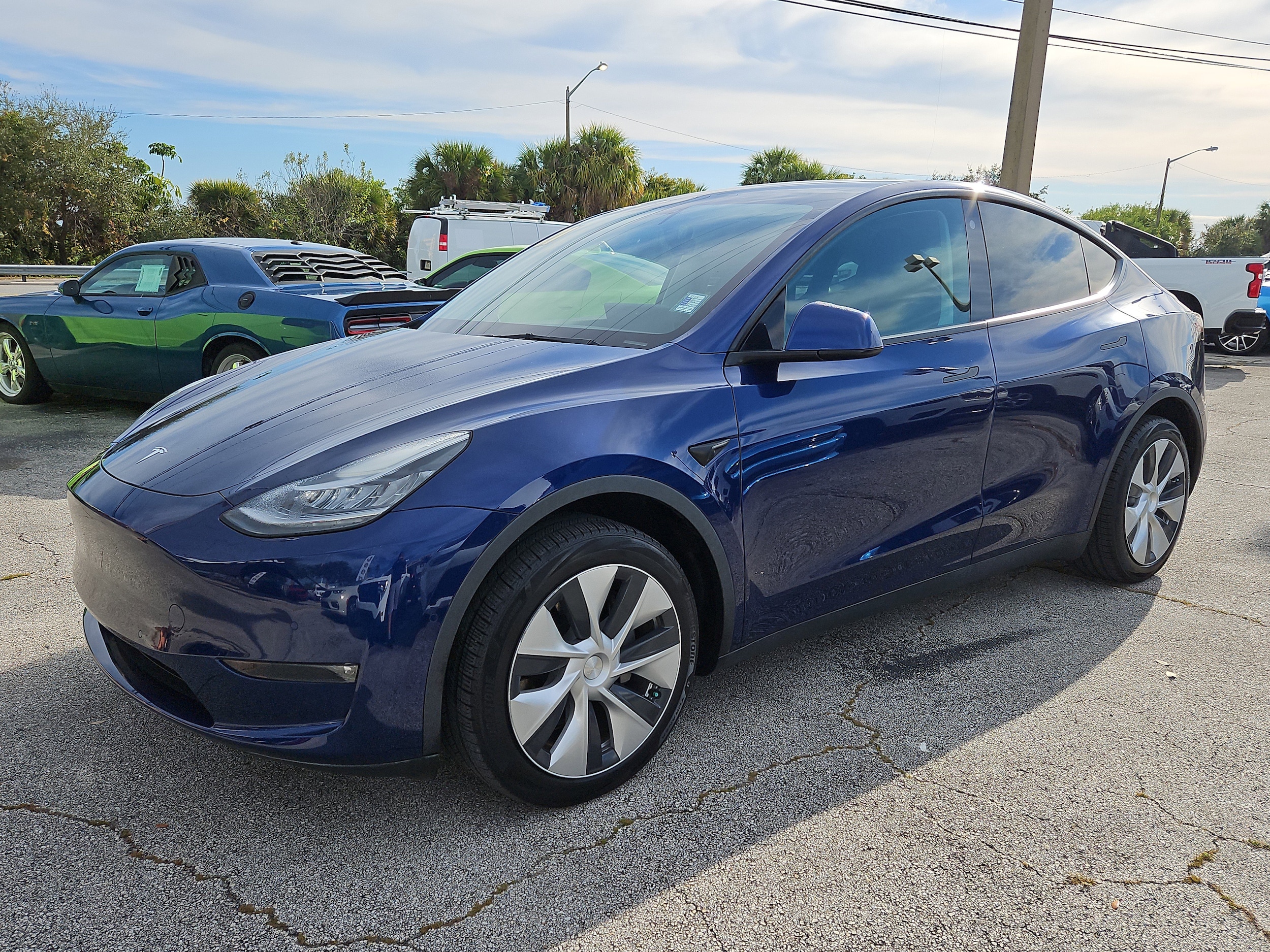 Used 2021 Tesla Model Y Long Range with VIN 5YJYGDEE4MF232473 for sale in Melbourne, FL