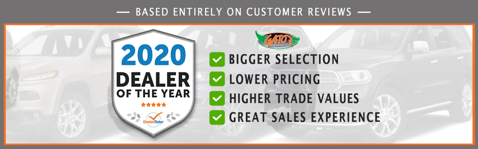 Chrysler, Dodge, Jeep, Ram Dealer in Melbourne, FL Gator Sells