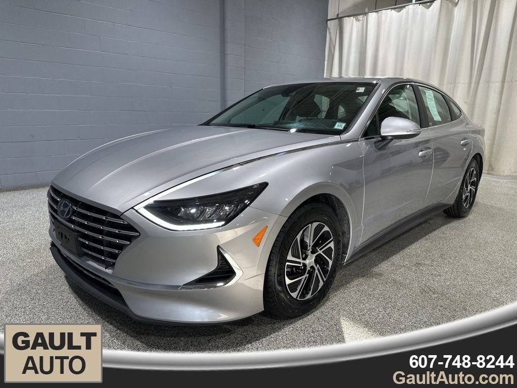 Used 2021 Hyundai Sonata Hybrid Blue Sedan