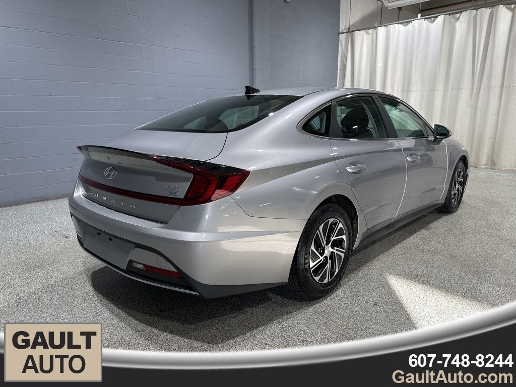 Used 2021 Hyundai Sonata Hybrid Blue Sedan