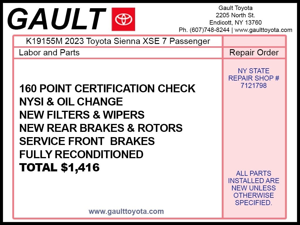 Used 2023 Toyota Sienna XSE Minivan/Van