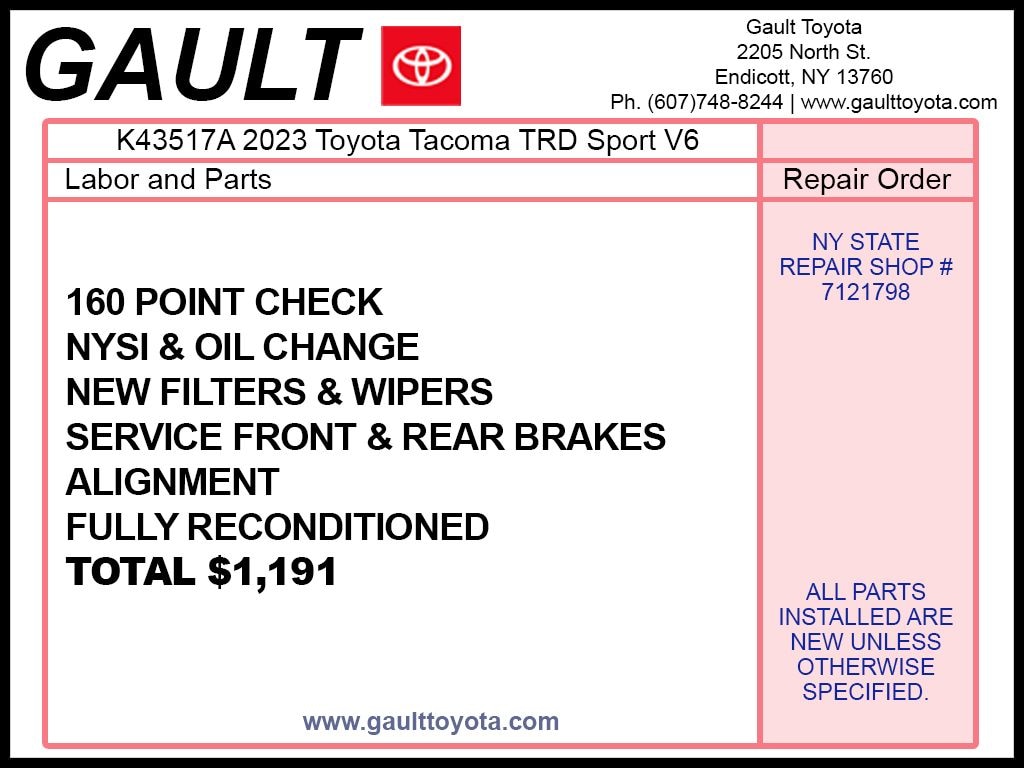 Used 2023 Toyota Tacoma TRD Sport Truck