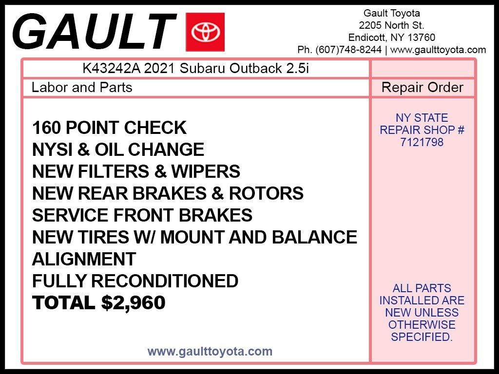 Used 2021 Subaru Outback 2.5i SUV