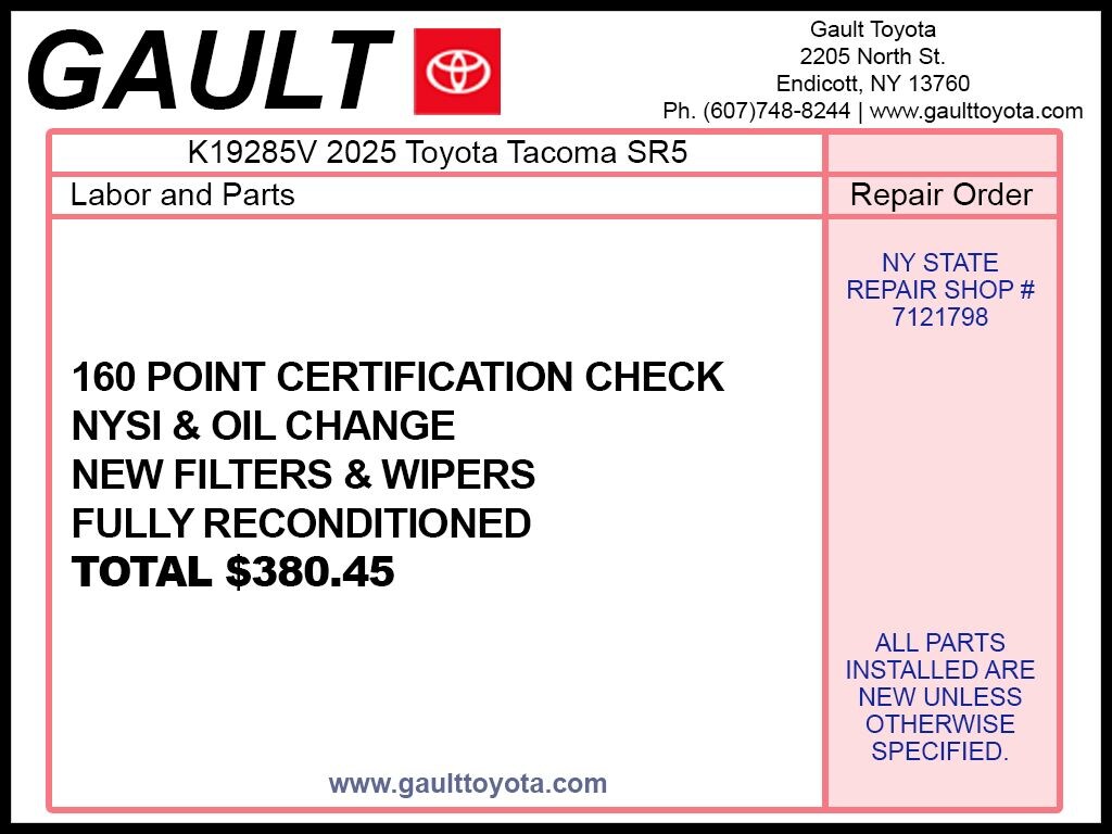 Used 2025 Toyota Tacoma SR5 Truck