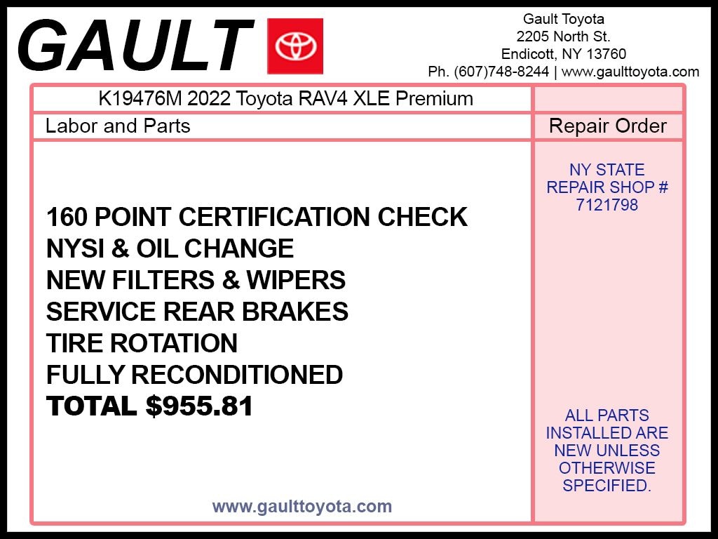Used 2022 Toyota RAV4 XLE Premium SUV