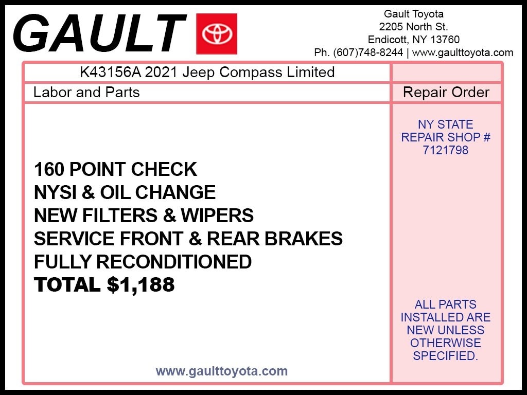 Used 2021 Jeep Compass Limited SUV