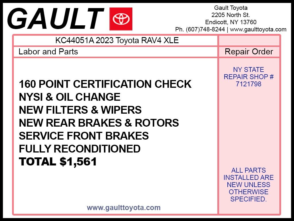 Used 2023 Toyota RAV4 XLE SUV