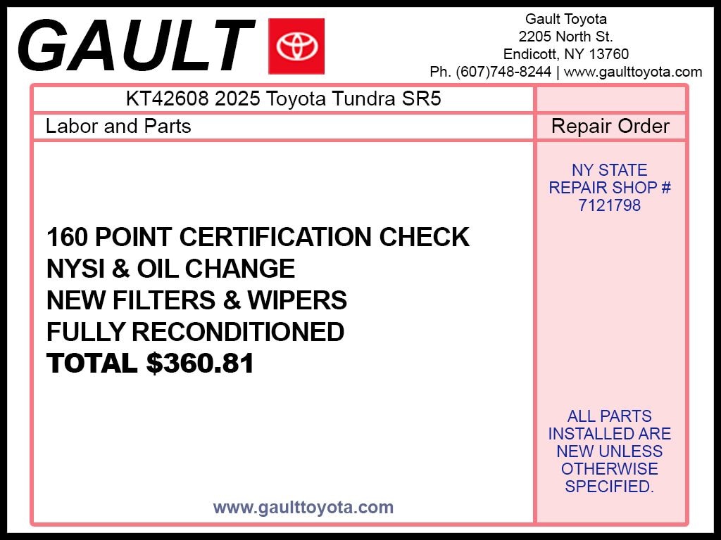 Used 2025 Toyota Tundra SR5 Truck