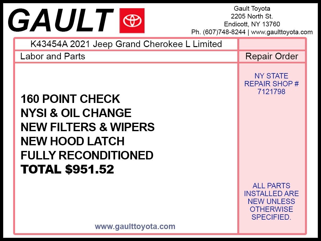 Used 2021 Jeep Grand Cherokee L Limited SUV