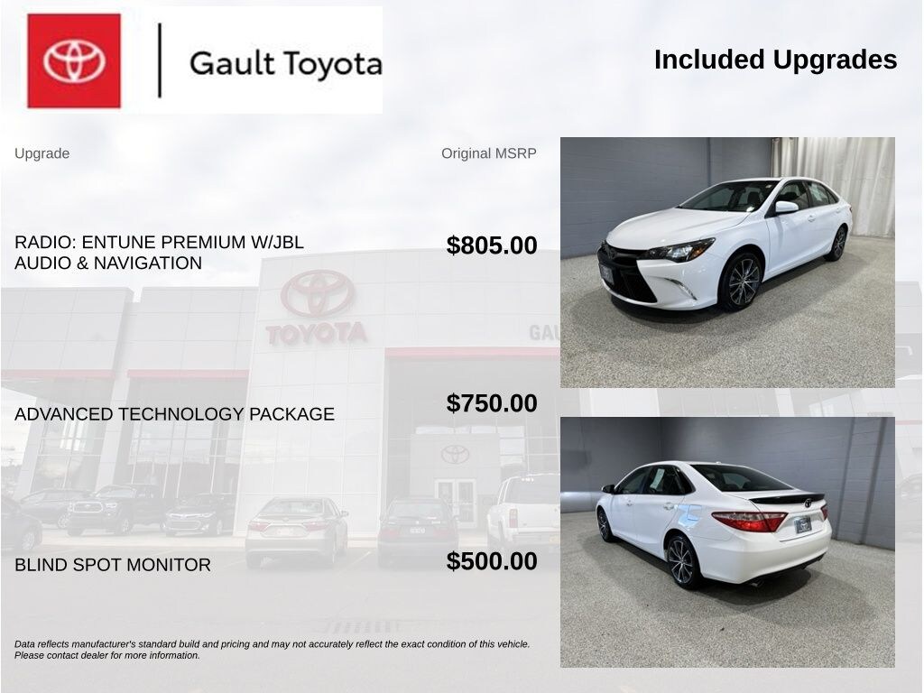 Used 2015 Toyota Camry XSE V6 Sedan