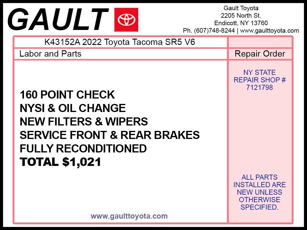 Used 2022 Toyota Tacoma SR5 Truck