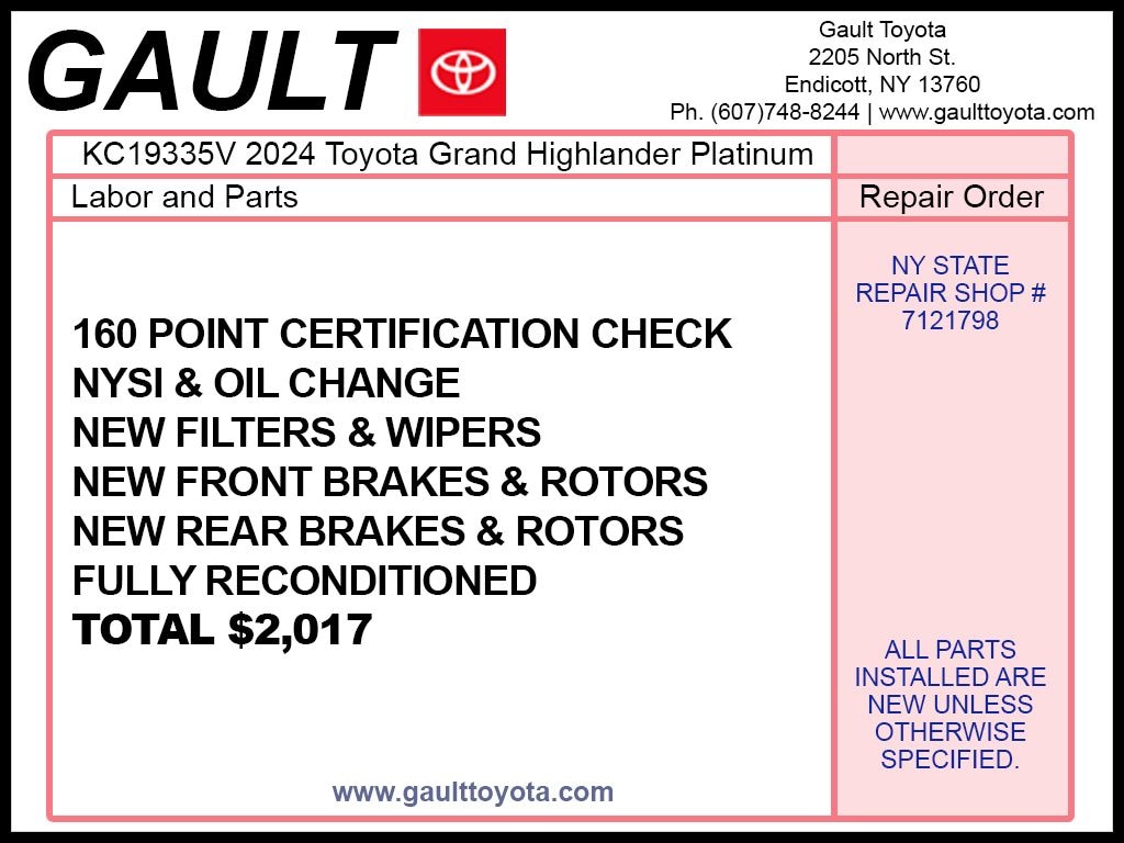 Used 2024 Toyota Grand Highlander Platinum SUV