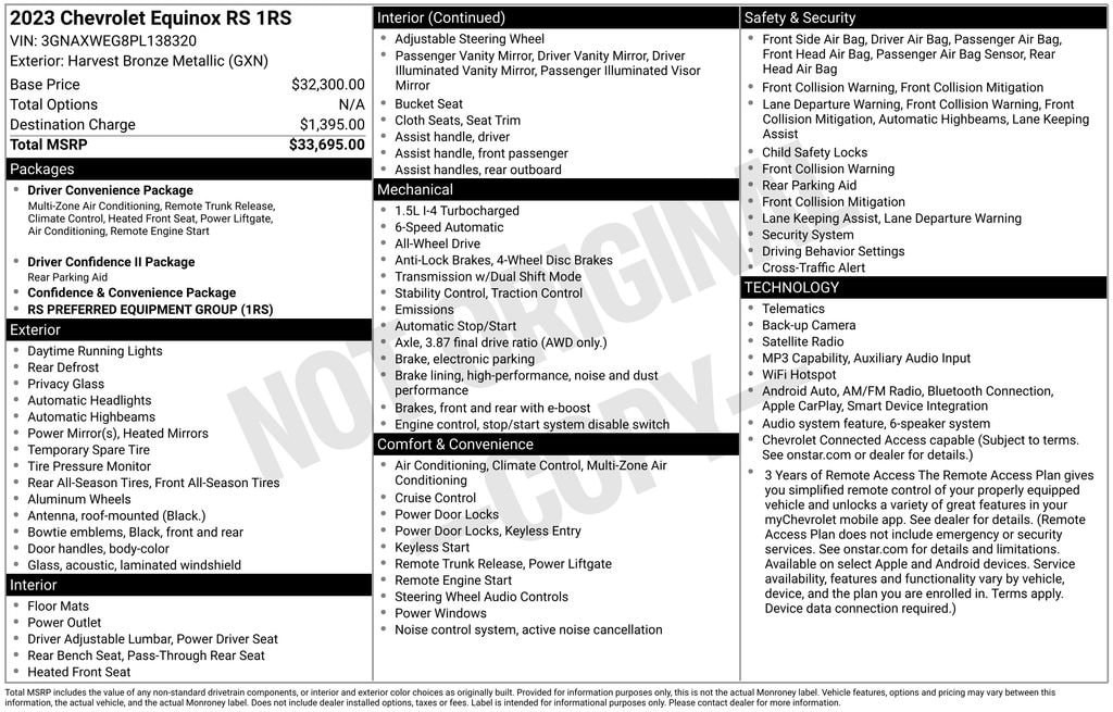 Used 2023 Chevrolet Equinox RS SUV