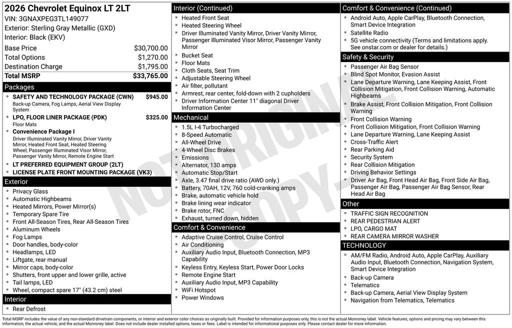 Used 2026 Chevrolet Equinox LT SUV