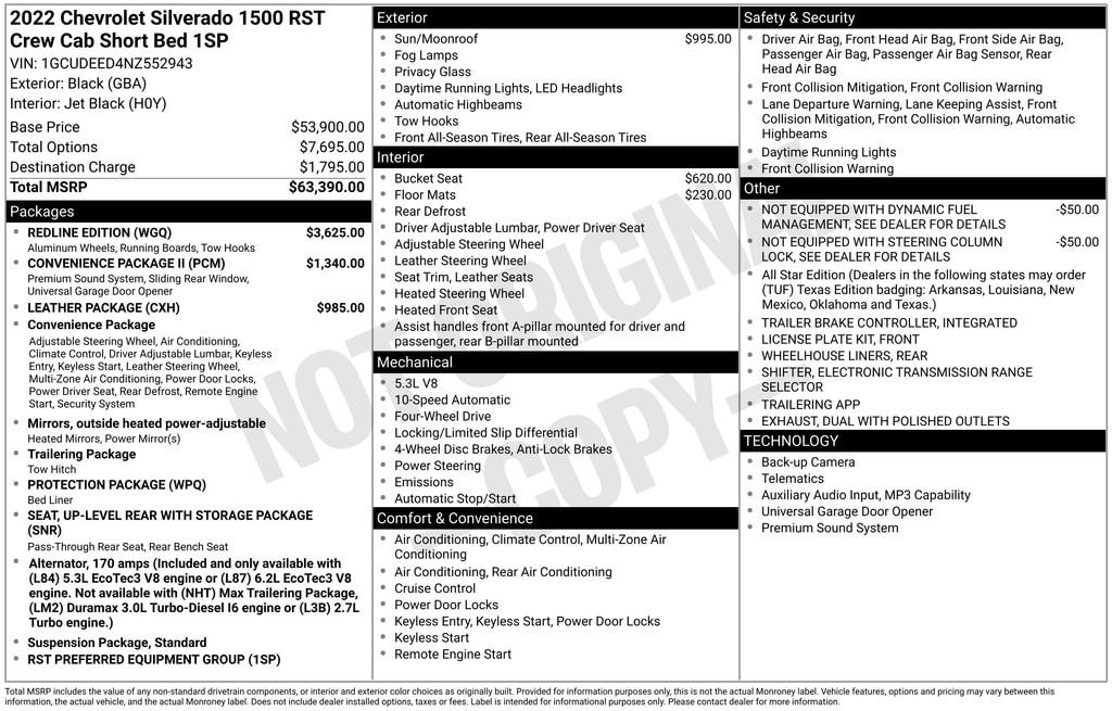 Used 2022 Chevrolet Silverado 1500 RST Truck Crew Cab