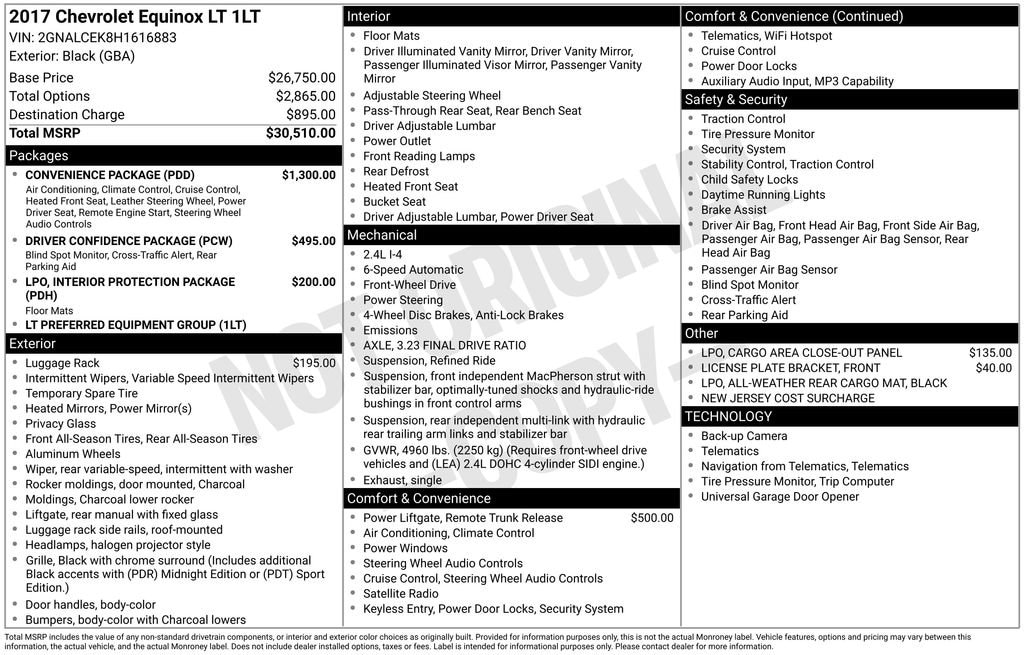 Used 2017 Chevrolet Equinox LT SUV