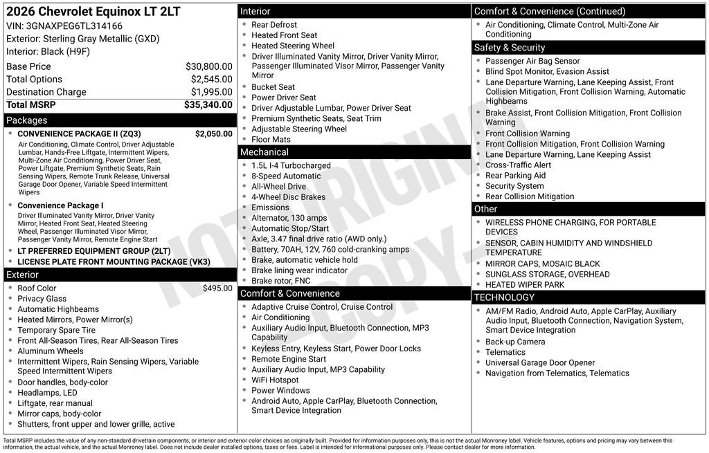 Used 2026 Chevrolet Equinox LT SUV