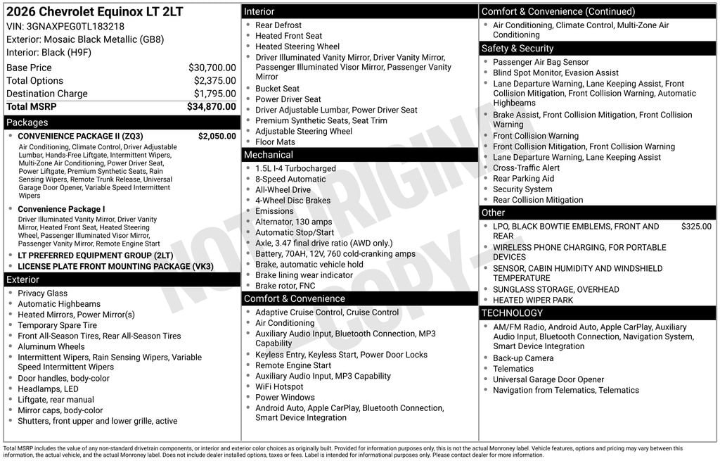 Used 2026 Chevrolet Equinox LT SUV