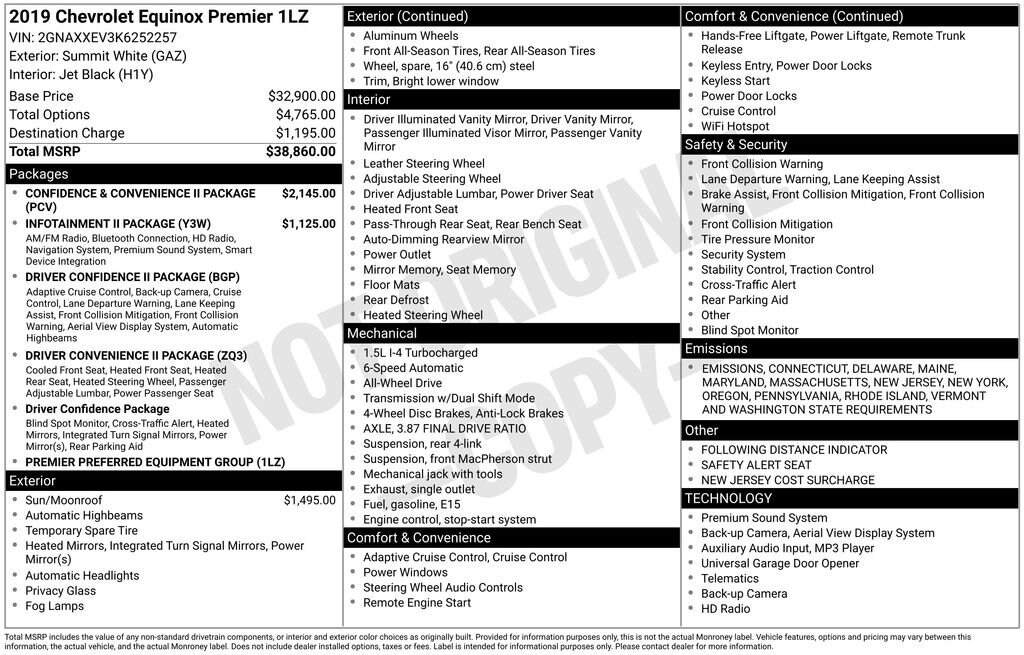 Used 2019 Chevrolet Equinox Premier SUV