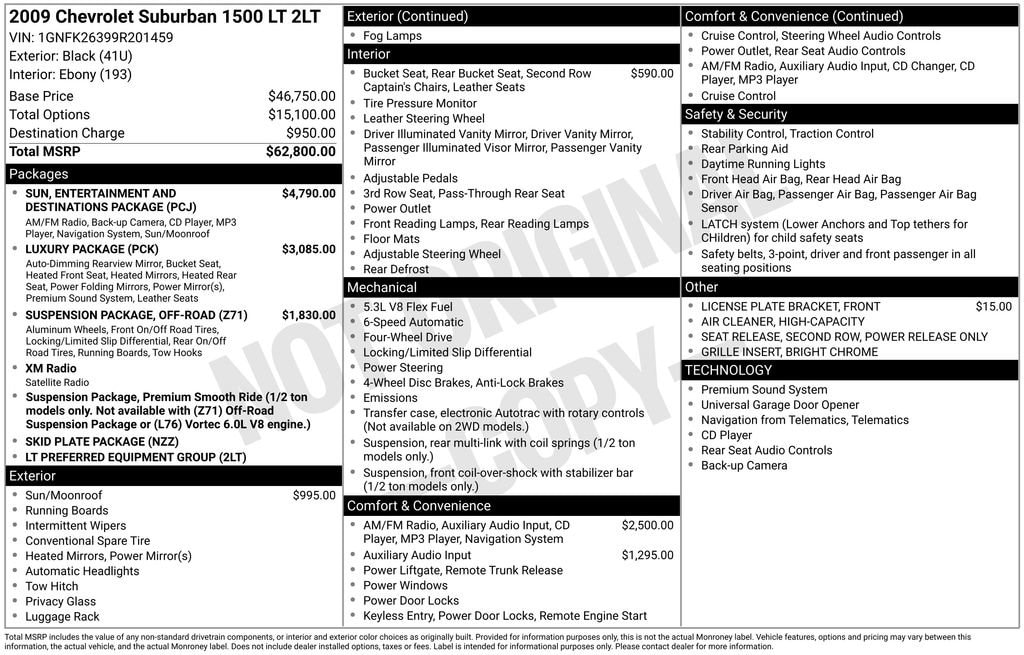 Used 2009 Chevrolet Suburban LT w/2LT SUV