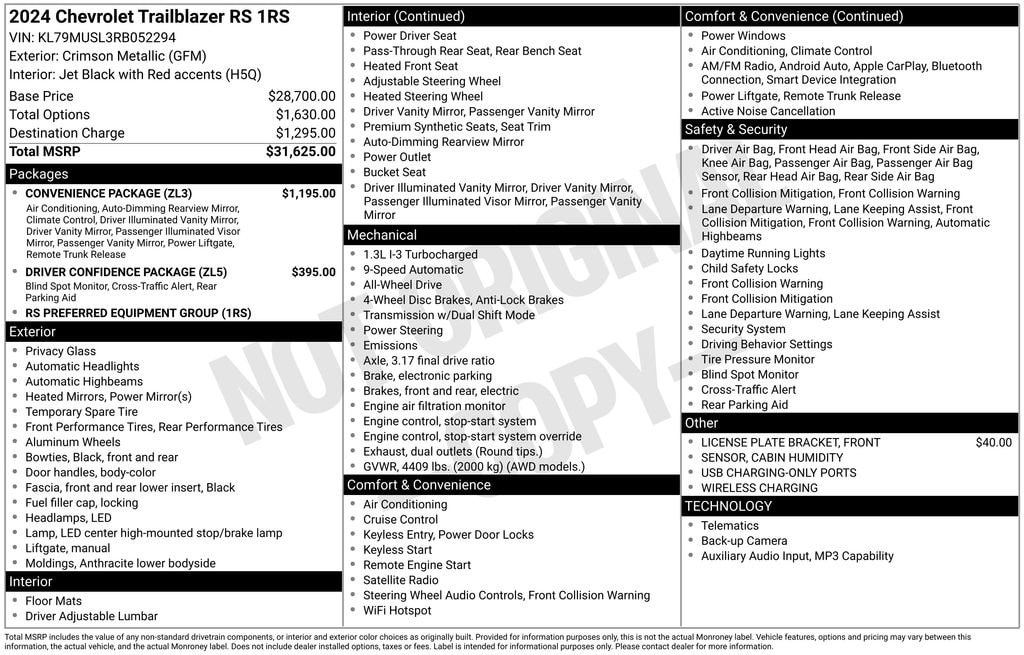 2024 Chevrolet TrailBlazer RS - Photo 11