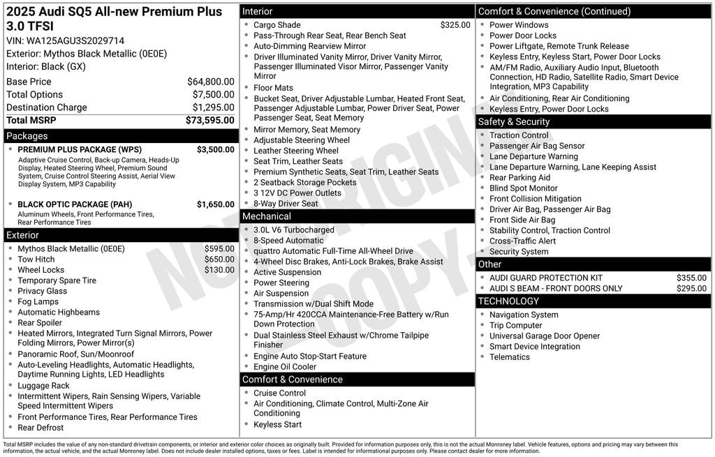 Used 2025 Audi SQ5 Premium Plus SUV