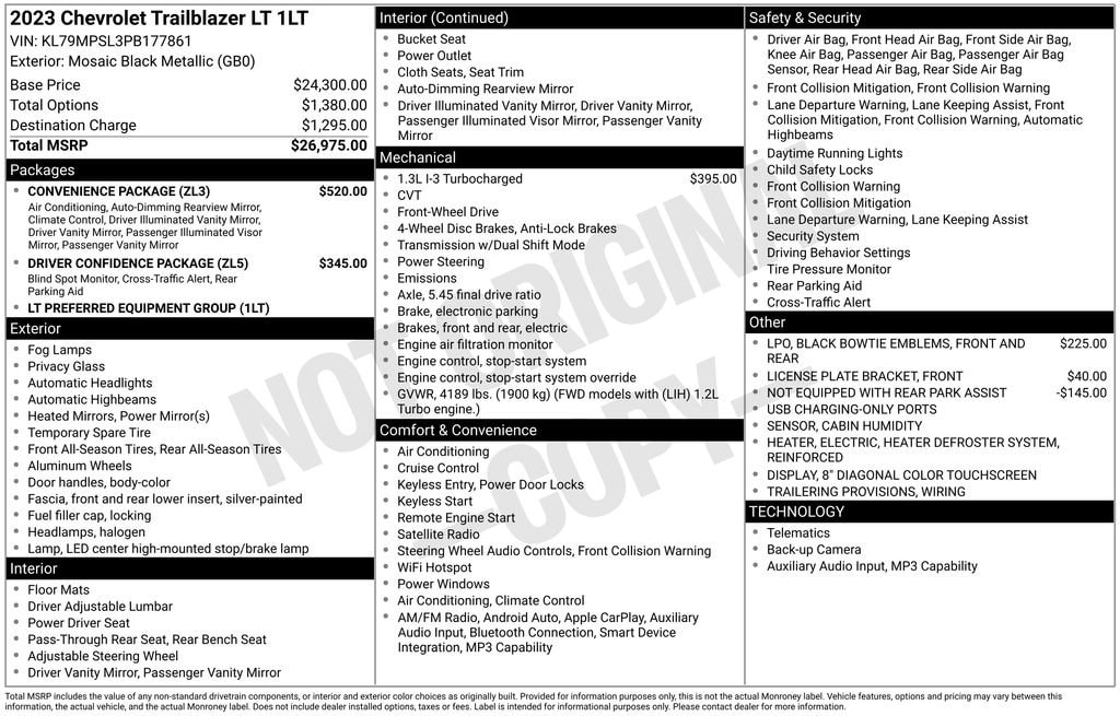 Used 2023 Chevrolet Trailblazer LT SUV