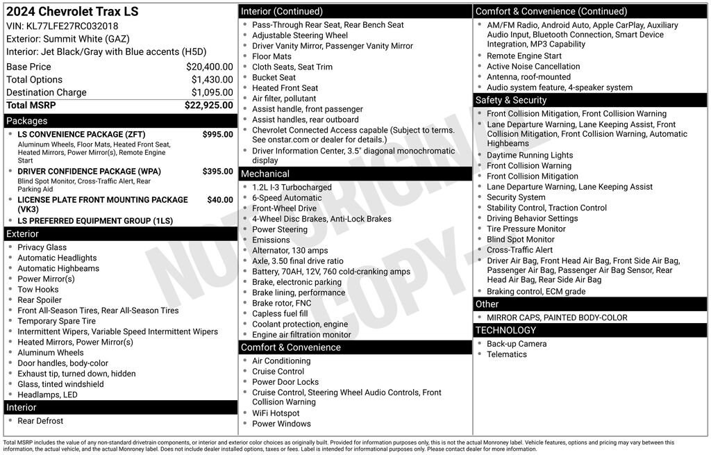 Used 2024 Chevrolet Trax LS SUV