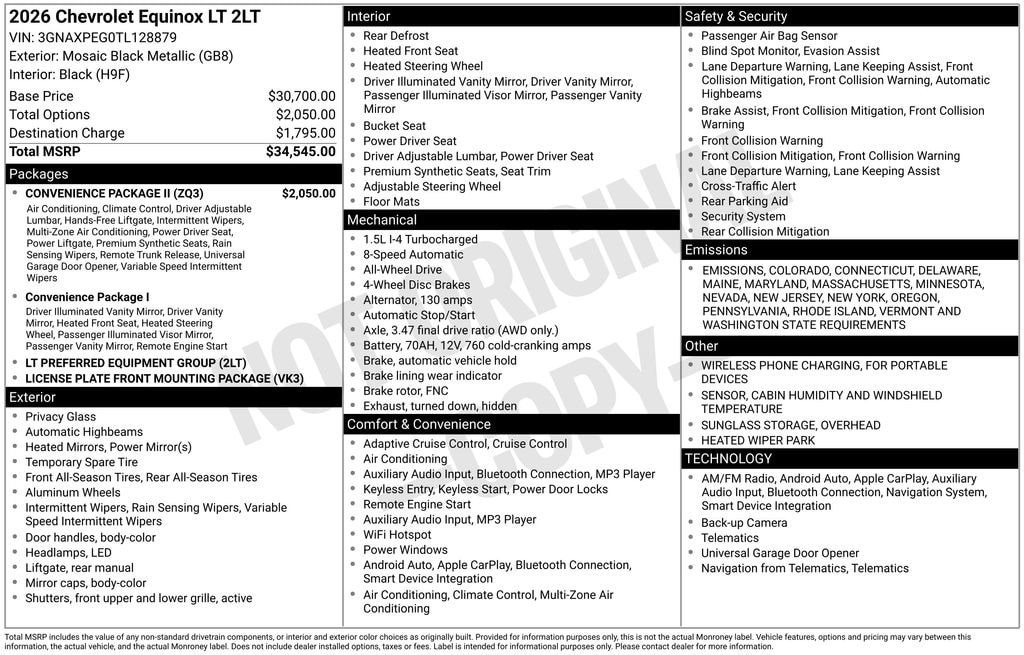 Used 2026 Chevrolet Equinox LT SUV