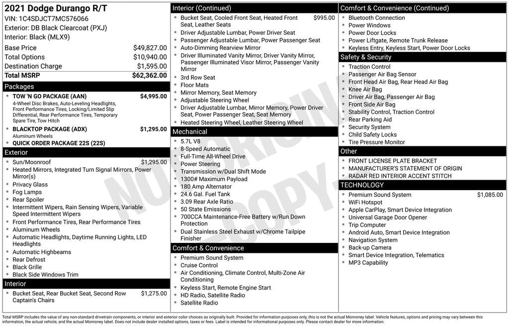 Used 2021 Dodge Durango R/T AWD SUV