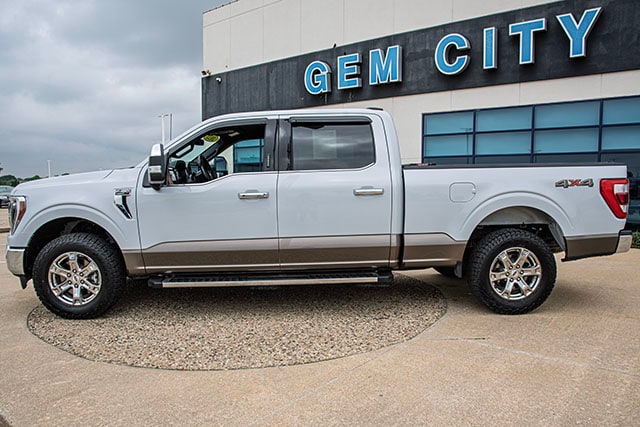 Used 2021 Ford F-150 Lariat with VIN 1FTFW1E87MKE07224 for sale in Quincy, IL
