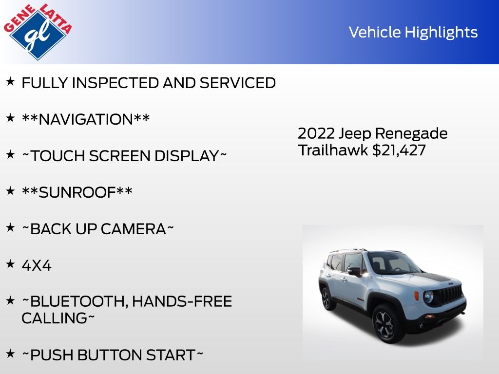 2022 Jeep Renegade Trailhawk - Photo 31