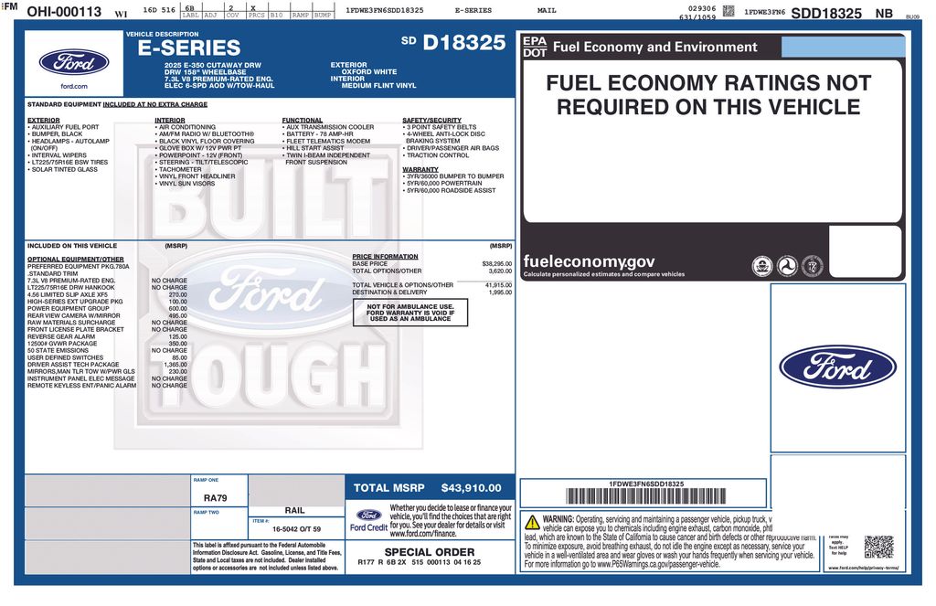 2025 Ford E-Series Cutaway Base - Photo 14
