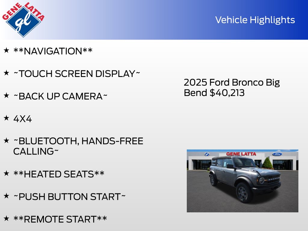 2025 Ford Bronco 4-Door Big Bend - Photo 29