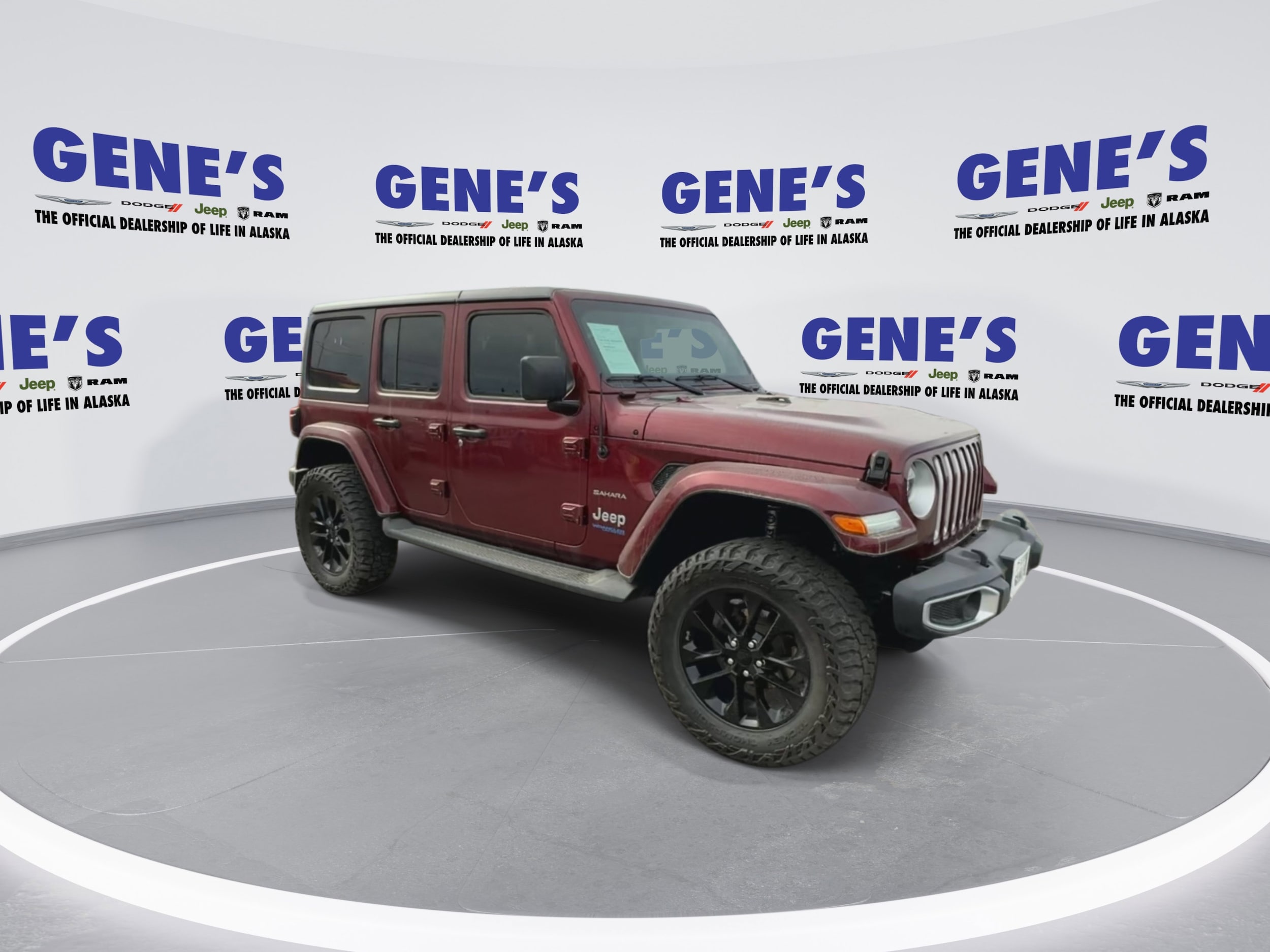 Used 2021 Jeep Wrangler Unlimited Sahara 4XE with VIN 1C4JJXP68MW745473 for sale in Fairbanks, AK