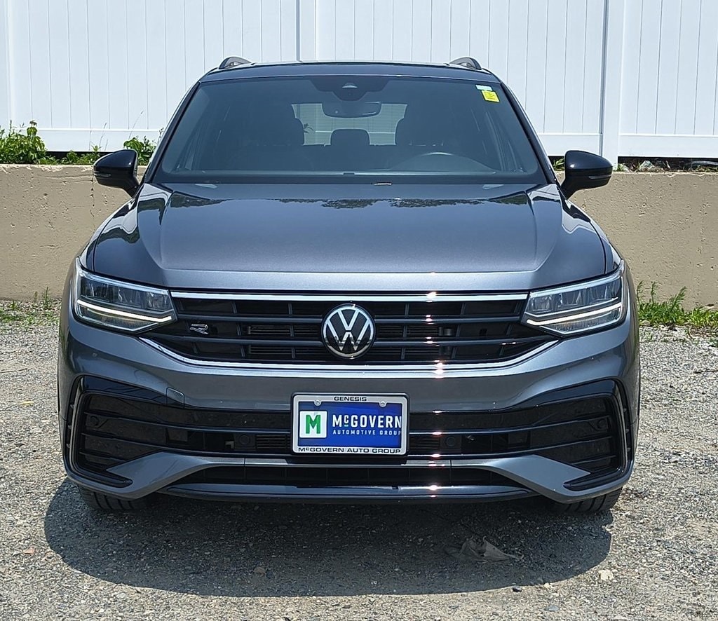 Certified 2022 Volkswagen Tiguan SE R-LINE BLACK with VIN 3VV8B7AX4NM021912 for sale in Newton, MA
