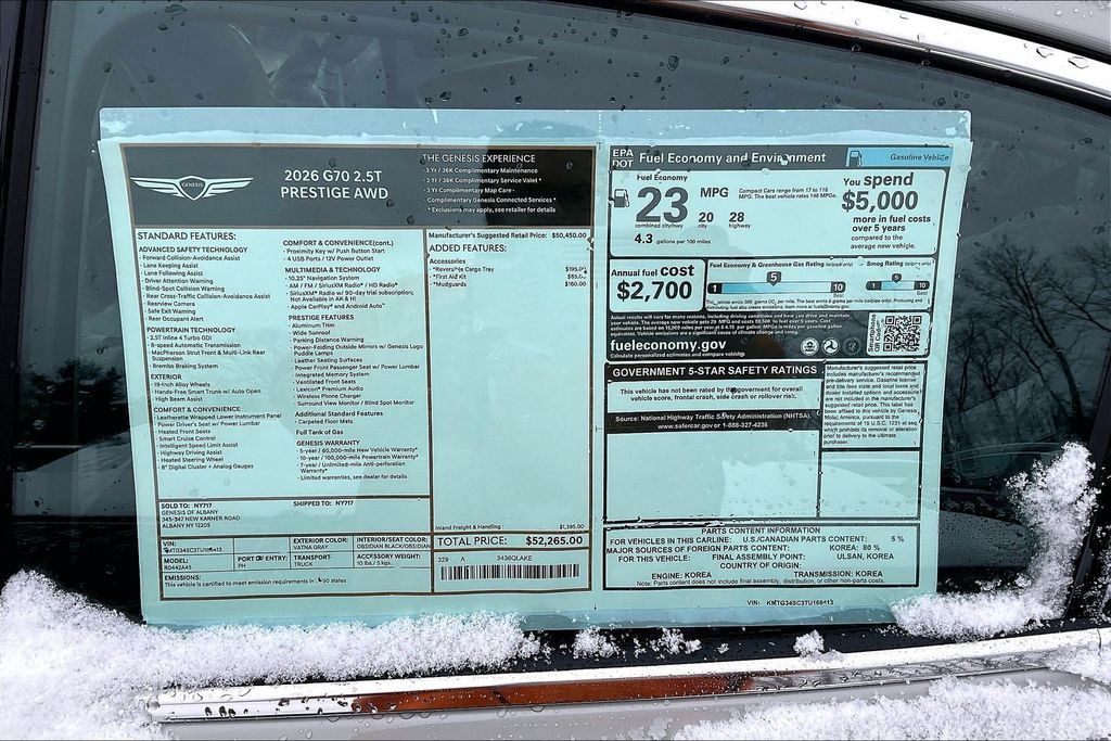 2026 GENESIS G70 Prestige - Photo 13