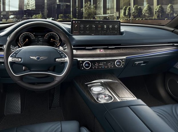  Genesis G80 dashboard view