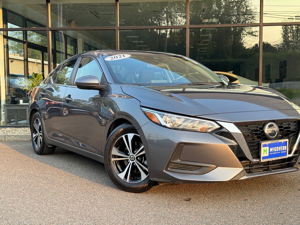 Used 2021 Nissan Sentra SV with VIN 3N1AB8CV4MY251851 for sale in Albany, NY