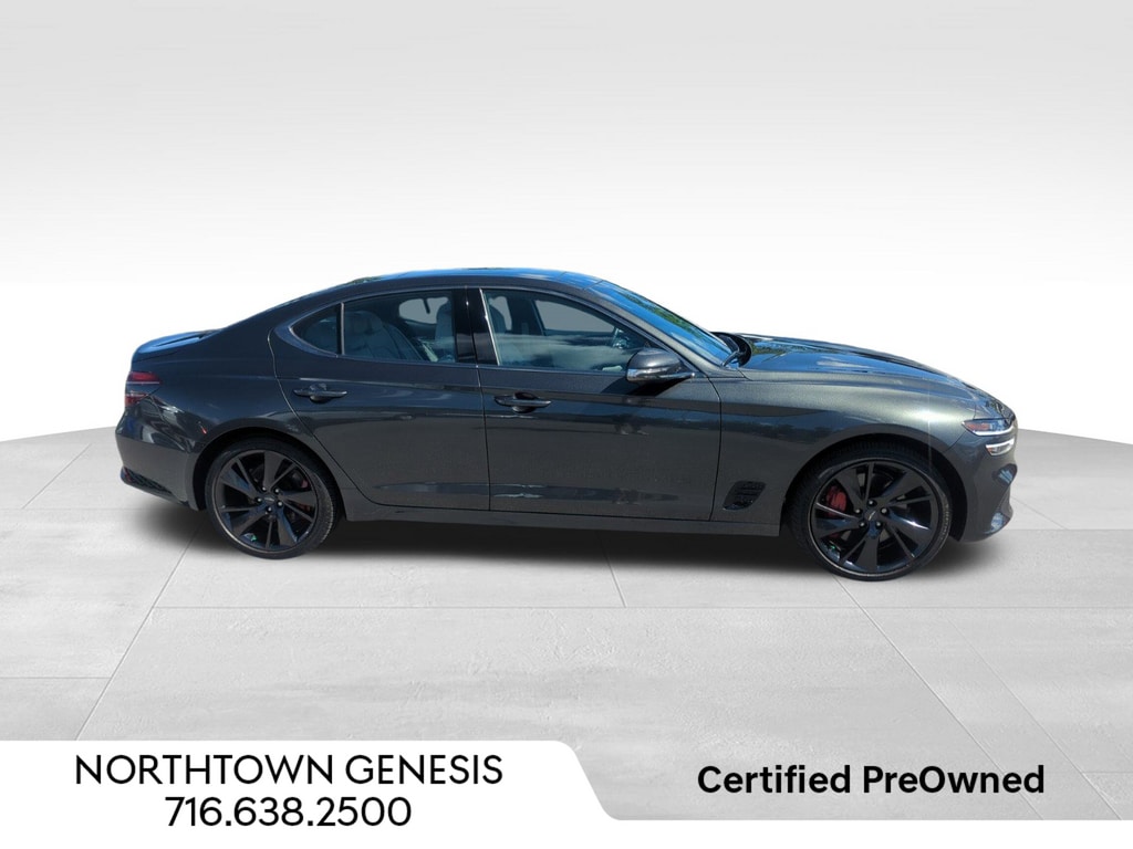 Certified 2023 GENESIS G70 Standard with VIN KMTG54TE3PU127649 for sale in Amherst, NY