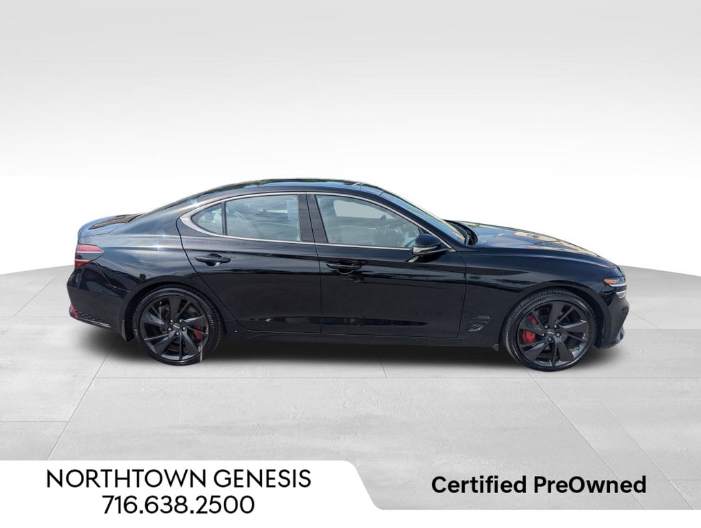 Certified 2023 GENESIS G70 Standard with VIN KMTG54TE4PU129507 for sale in Amherst, NY