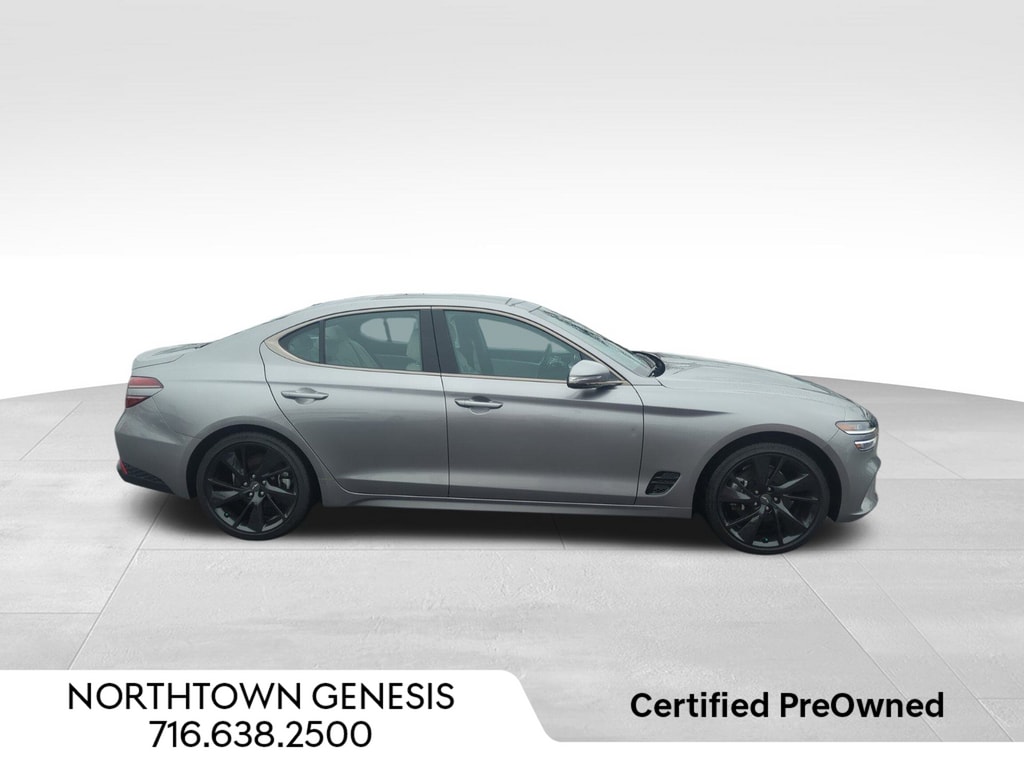 Certified 2023 GENESIS G70 Standard with VIN KMTG34TA2PU122039 for sale in Amherst, NY