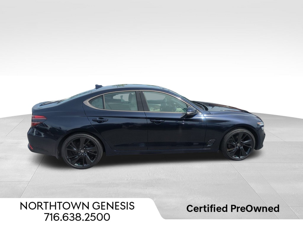 Certified 2023 GENESIS G70 Standard with VIN KMTG34TA6PU126448 for sale in Amherst, NY