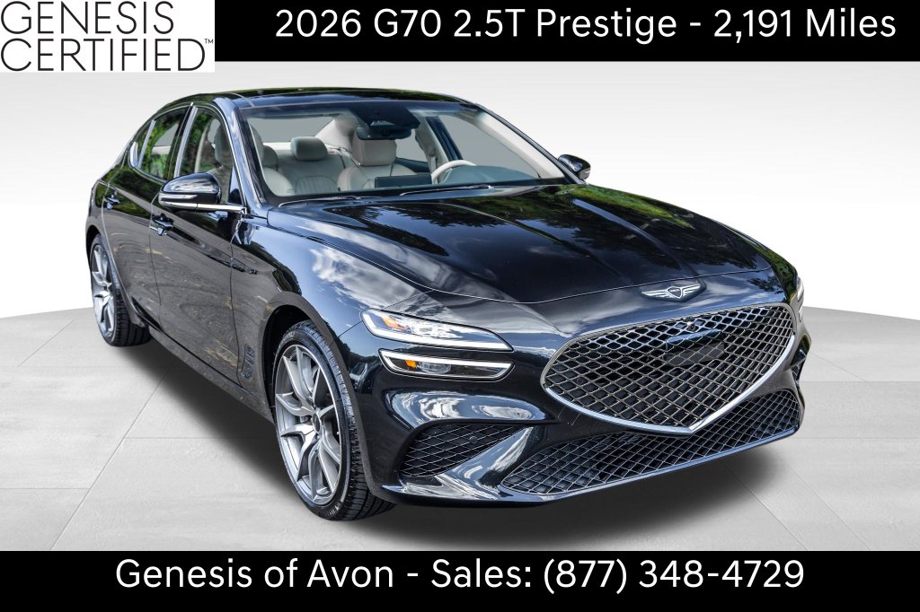 Used 2026 Genesis G70 2.5T Prestige Sedan KMTG34SC9TU163216 in Watertown, CT